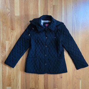 Gallery Black Quilted Jacket Size PS- Like New